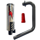 ESCAPAMENTO PROFIRE CROMADO PARA TITAN / FAN / START 160 2017 ATÉ 2025