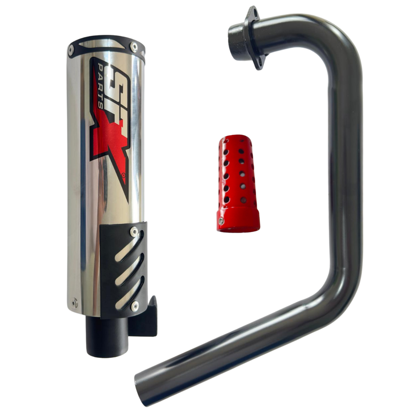 ESCAPAMENTO PROFIRE CROMADO PARA TITAN / FAN / START 160 2017 ATÉ 2025