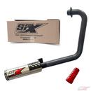 ESCAPAMENTO PROFIRE PRATA ESCOVADO PARA TITAN / FAN / START 160 2017 ATÉ 2025