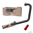 ESCAPAMENTO PROFIRE CROMADO PARA TITAN / FAN / START 160 2017 ATÉ 2025