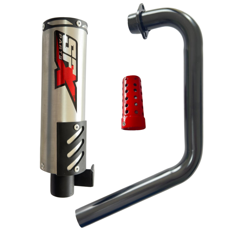 ESCAPAMENTO PROFIRE PRATA ESCOVADO PARA TITAN / FAN / START 160 2017 ATÉ 2025