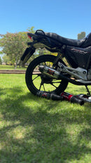 ESCAPAMENTO ESPORTIVO F-22 C/ ABAFADOR PARA CG START 125 2014/2015 KS-ES